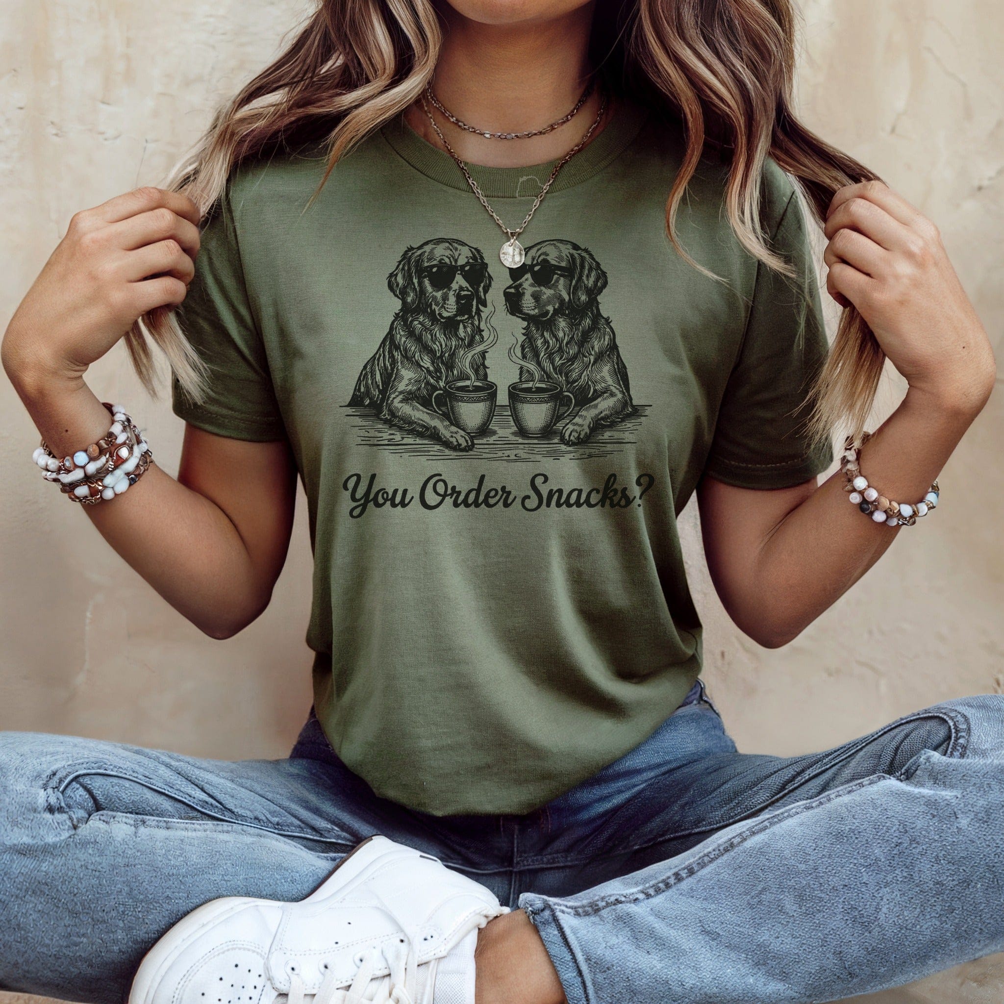 Cool Dogs Sunglasses Coffee You Order Snacks? product type
Dogs, Golden Retriever, Coffee Lover, Funny Shirt, Pet Owner, Sunglasses Dogs, Humor Tee, Animal Graphic, Snacks Quote, Canine Art, Graphic TShirt, Dog Mom Gift, Dog Dad Gift, Coffee Break, Beverage Design, Casual Apparel, Cool Dogs, Unique Tee, Retro Design, Pet Humor