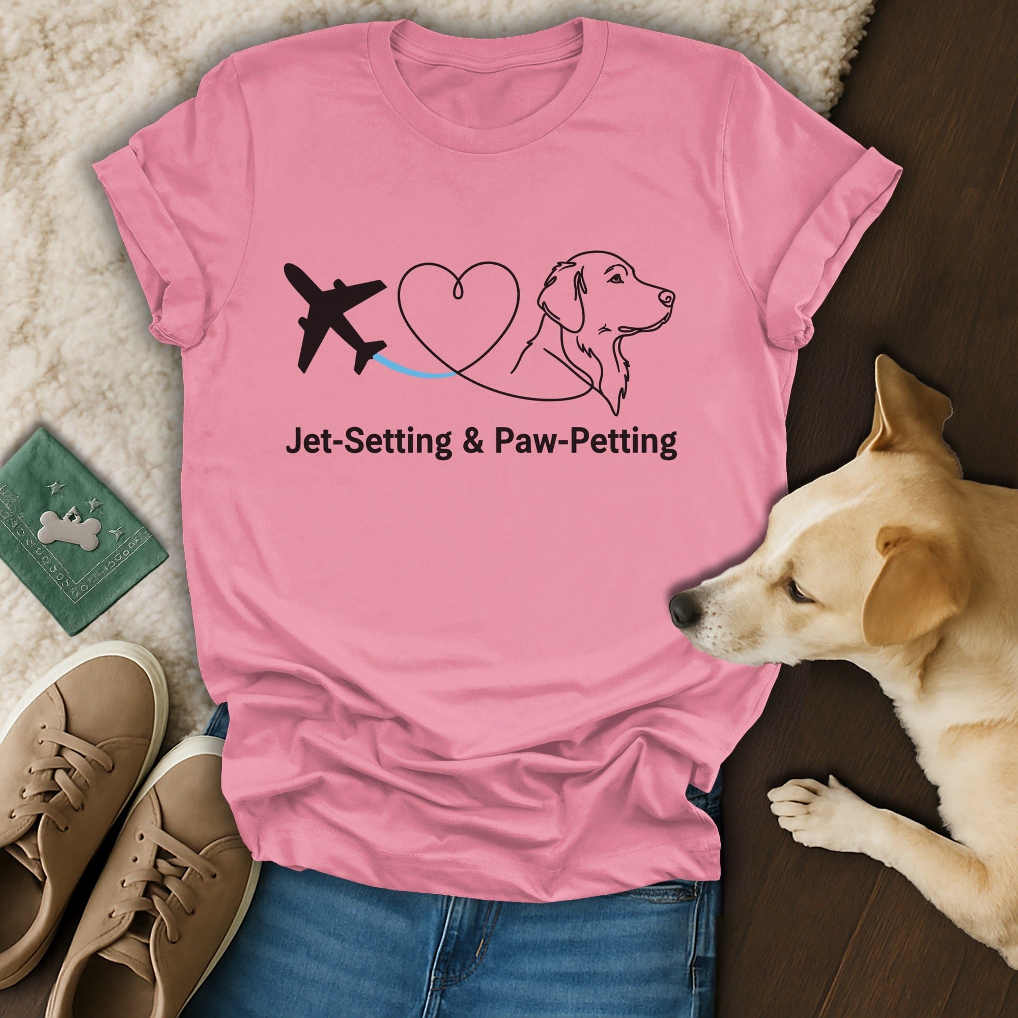 Wanderlust and Wagging Tails 🐶 T-Shirt