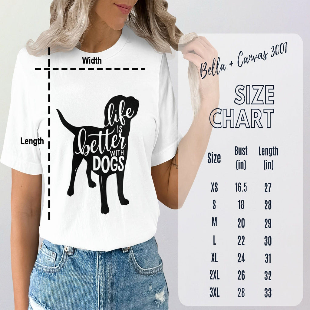 Life is Better with Dogs Graphic Tee for Women