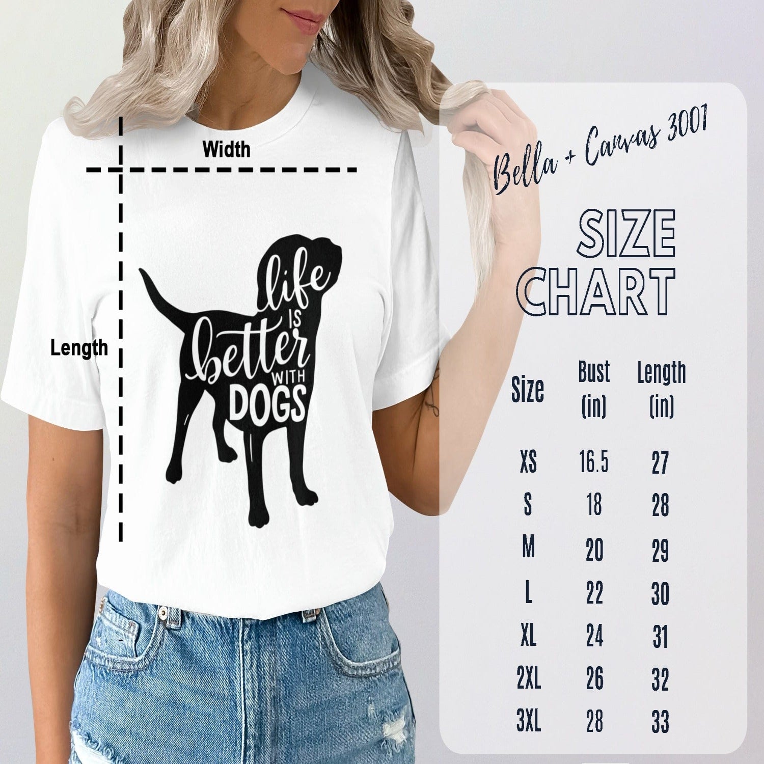 Life is Better with Dogs Graphic Tee for Women