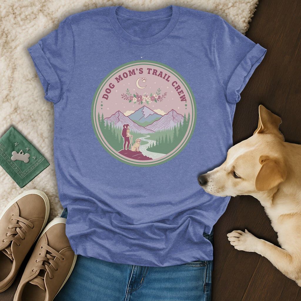 Dog Mom's Trail Crew Scenic Adventure T-Shirt