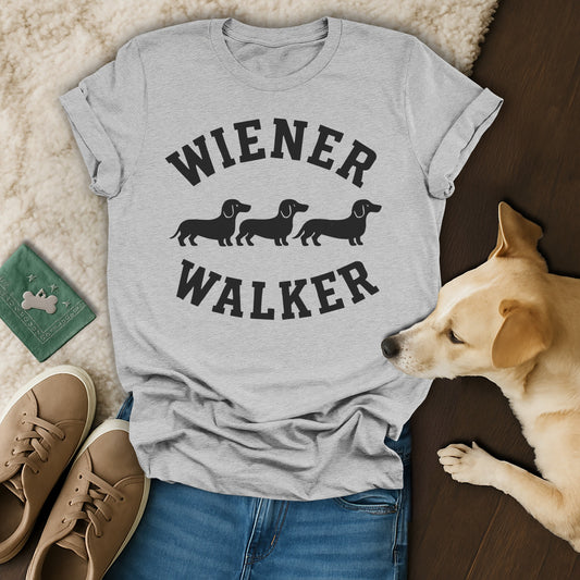 Wiener Walker Graphic T-Shirt for Dachshund Lovers