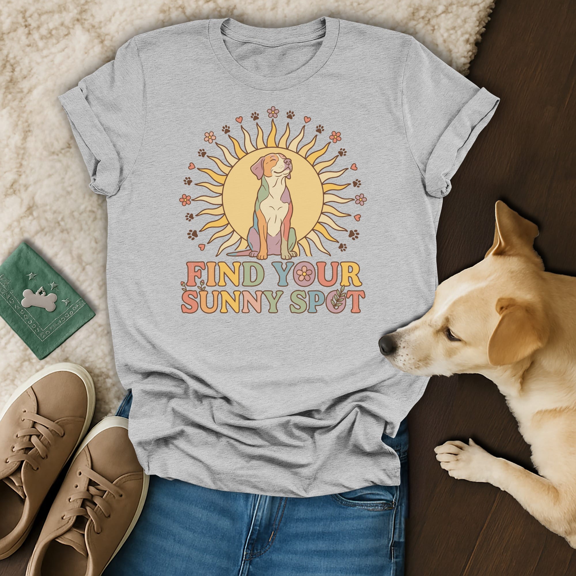 Find Your Sunny Spot T-Shirt 🔆🧡🐕