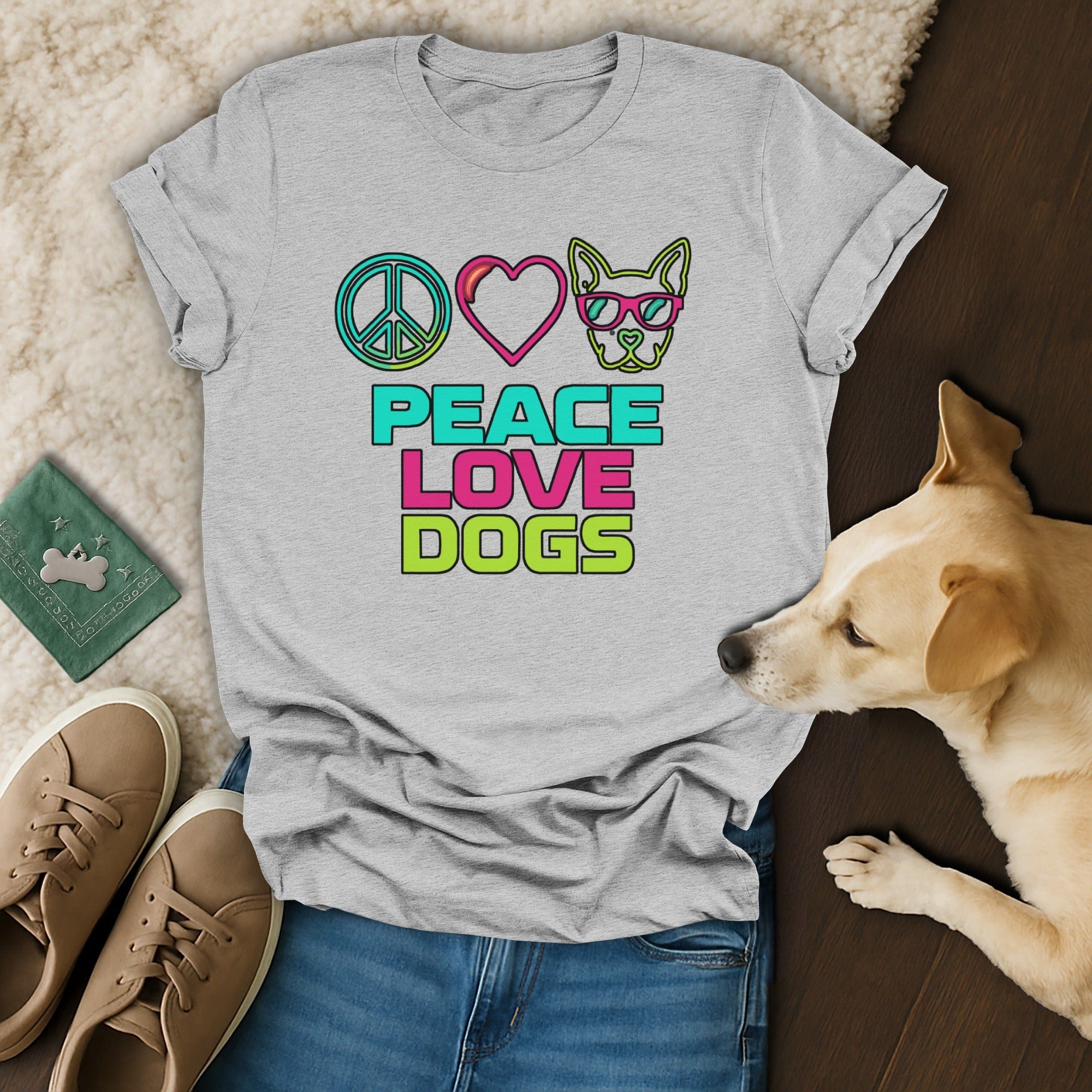 Peace Love Dogs T-Shirt ✌️❤️🐶