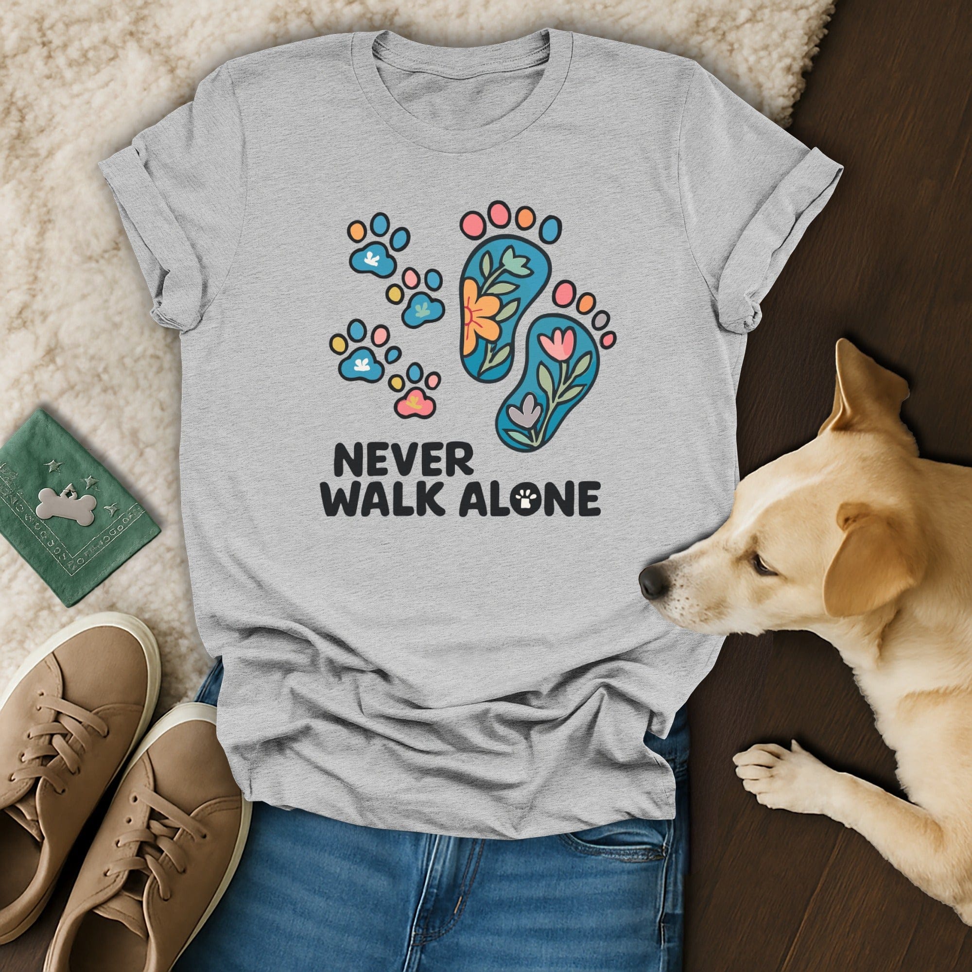 Never Walk Alone T-Shirt 🐾🐕