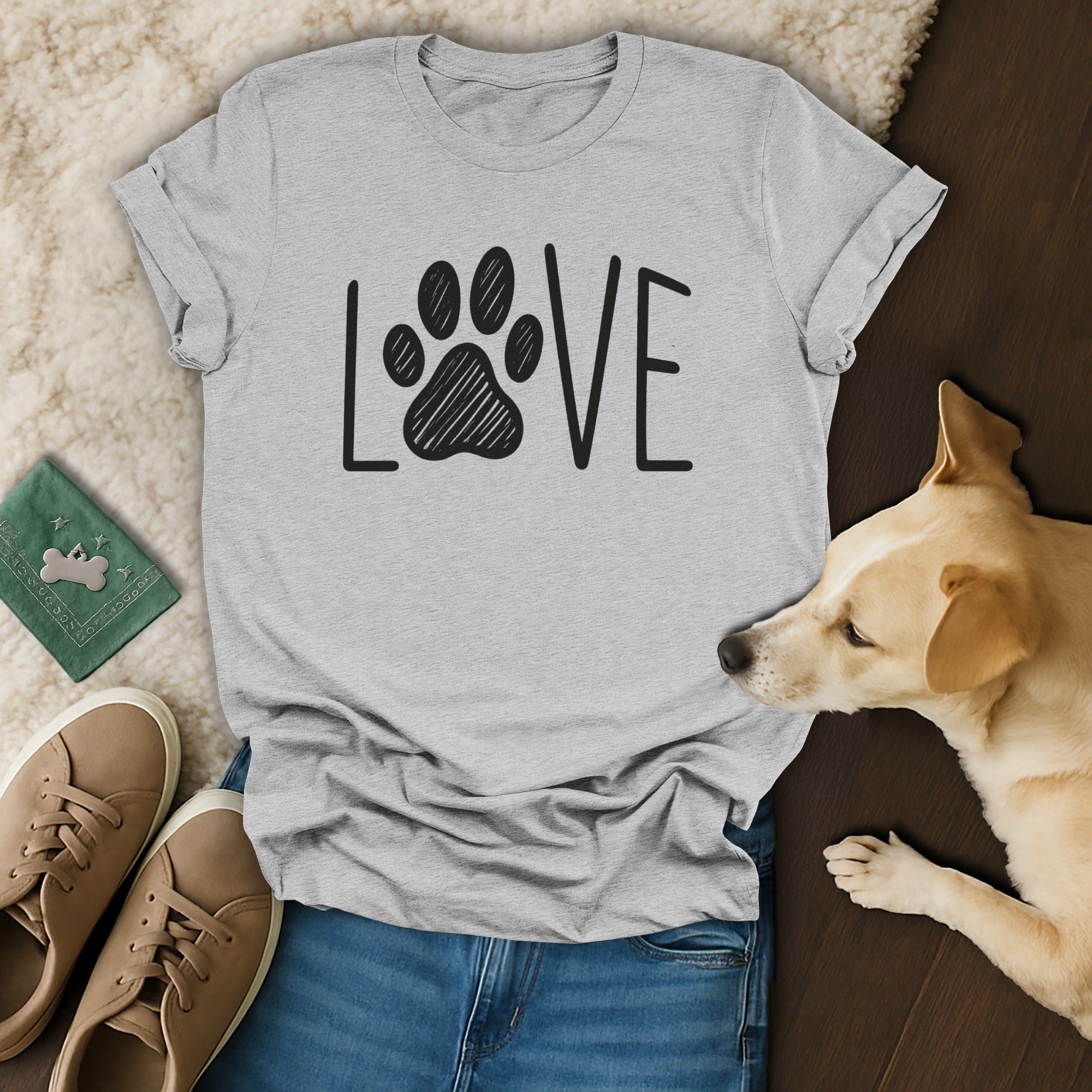 Dog Love Paw T-Shirt ❤️