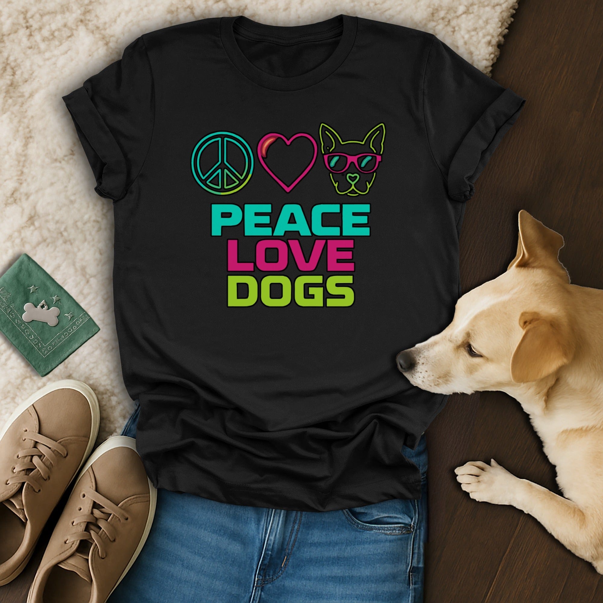 Peace Love Dogs T-Shirt ✌️❤️🐶