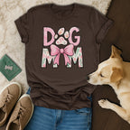 Dog Mom Floral Bow T-Shirt 🎀💗