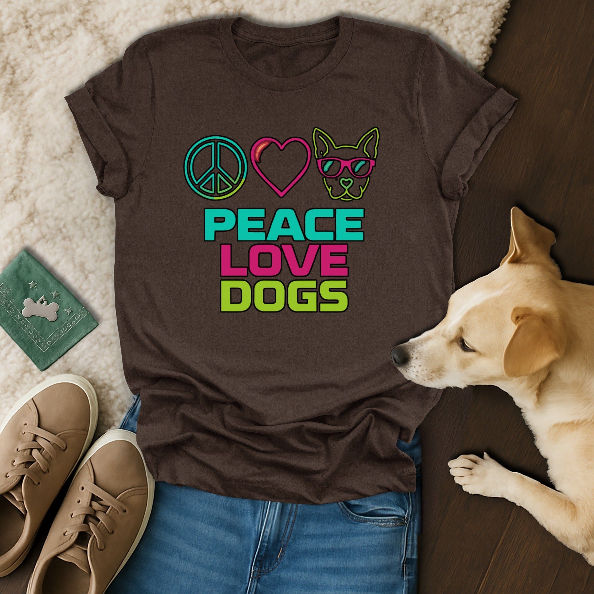 Peace Love Dogs T-Shirt ✌️❤️🐶