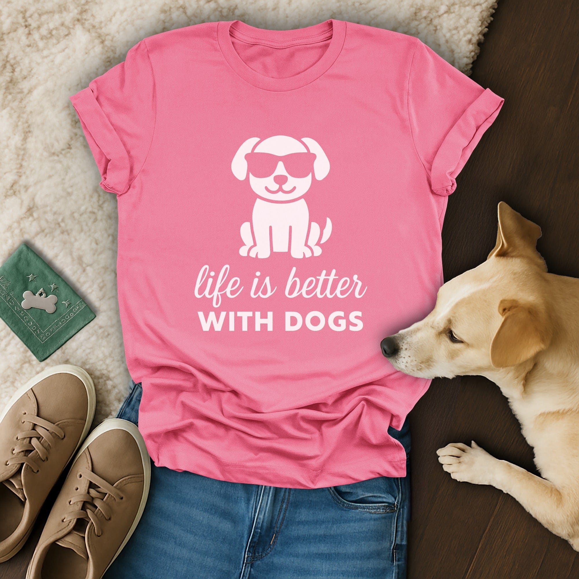 Life is Better With Dogs 🐶 T-Shirt