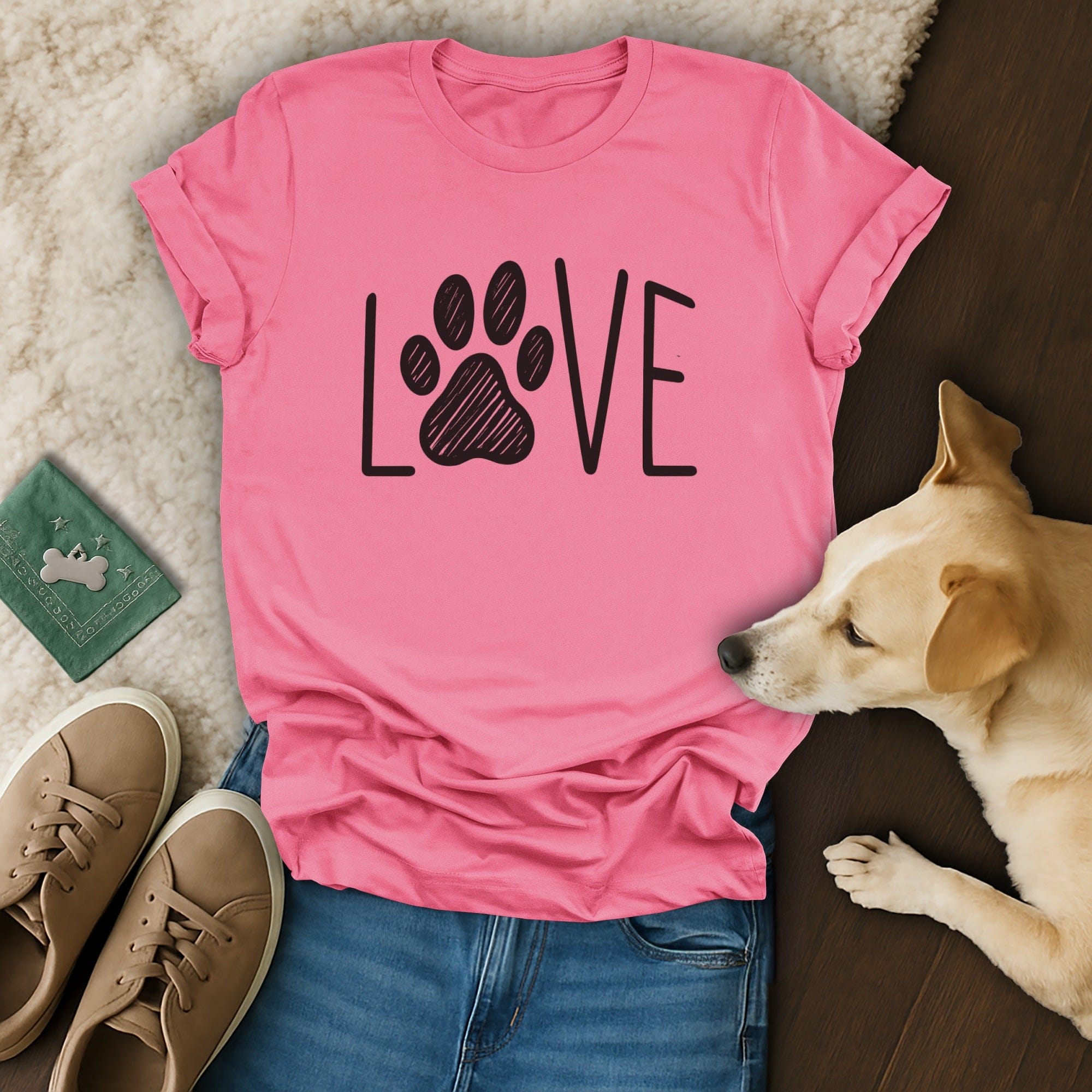 Dog Love Paw T-Shirt ❤️