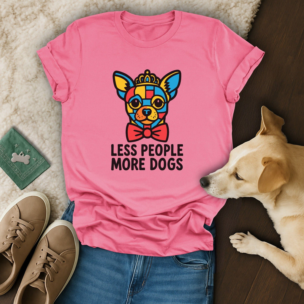 Less People More Dogs T-Shirt 🐕🐩