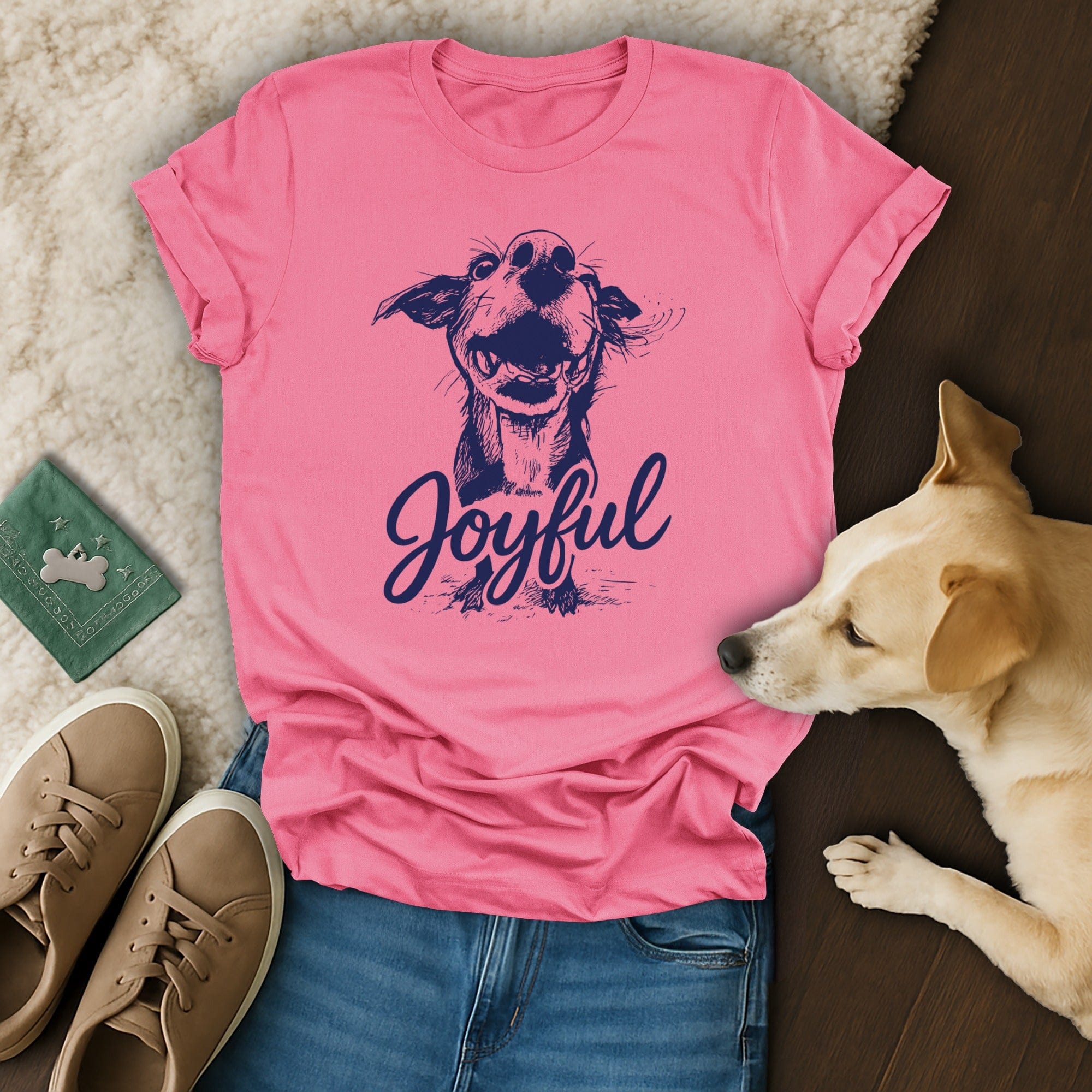 Joyful Dog T-Shirt 🐶🦴