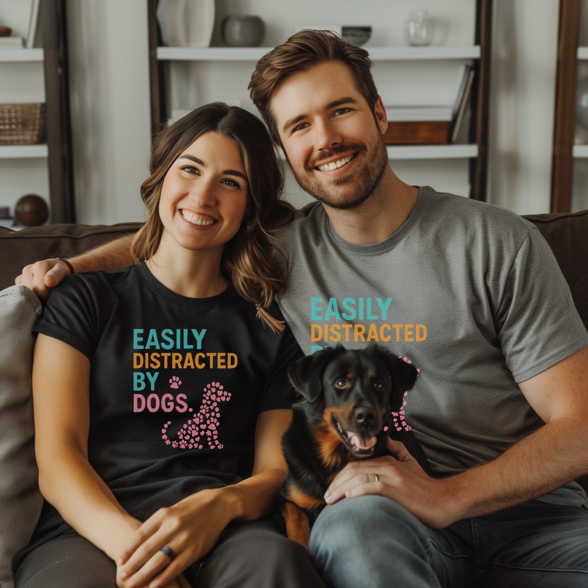 Easily Distracted By Dogs T-Shirt 🐶
