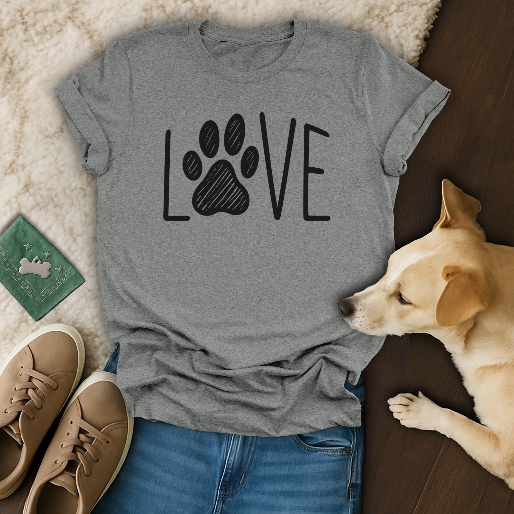 Dog Love Paw T-Shirt ❤️