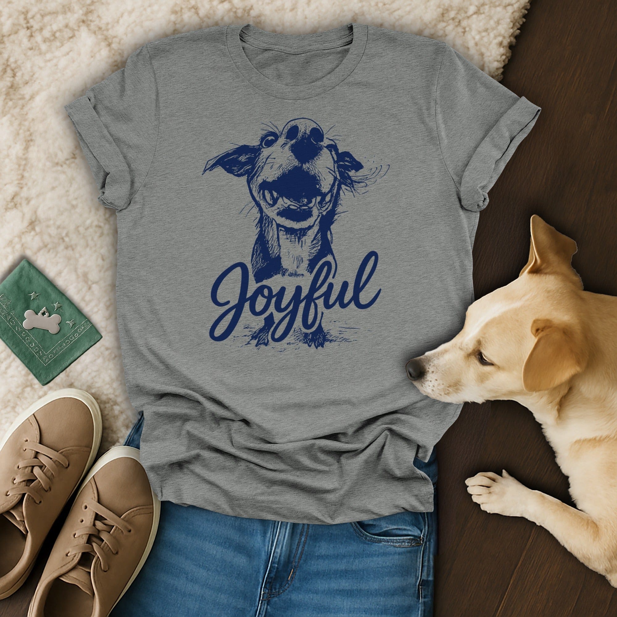 Joyful Dog T-Shirt 🐶🦴