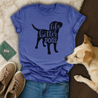 Life Is Better With Dogs 💜 T-Shirt