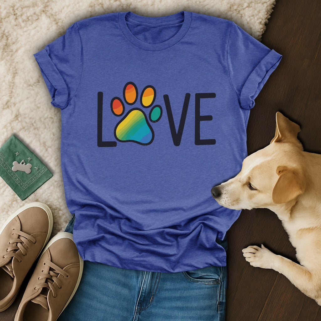 Dog Love Rainbow T-Shirt 🌈