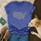 USA Map Paw T-Shirt 🐶