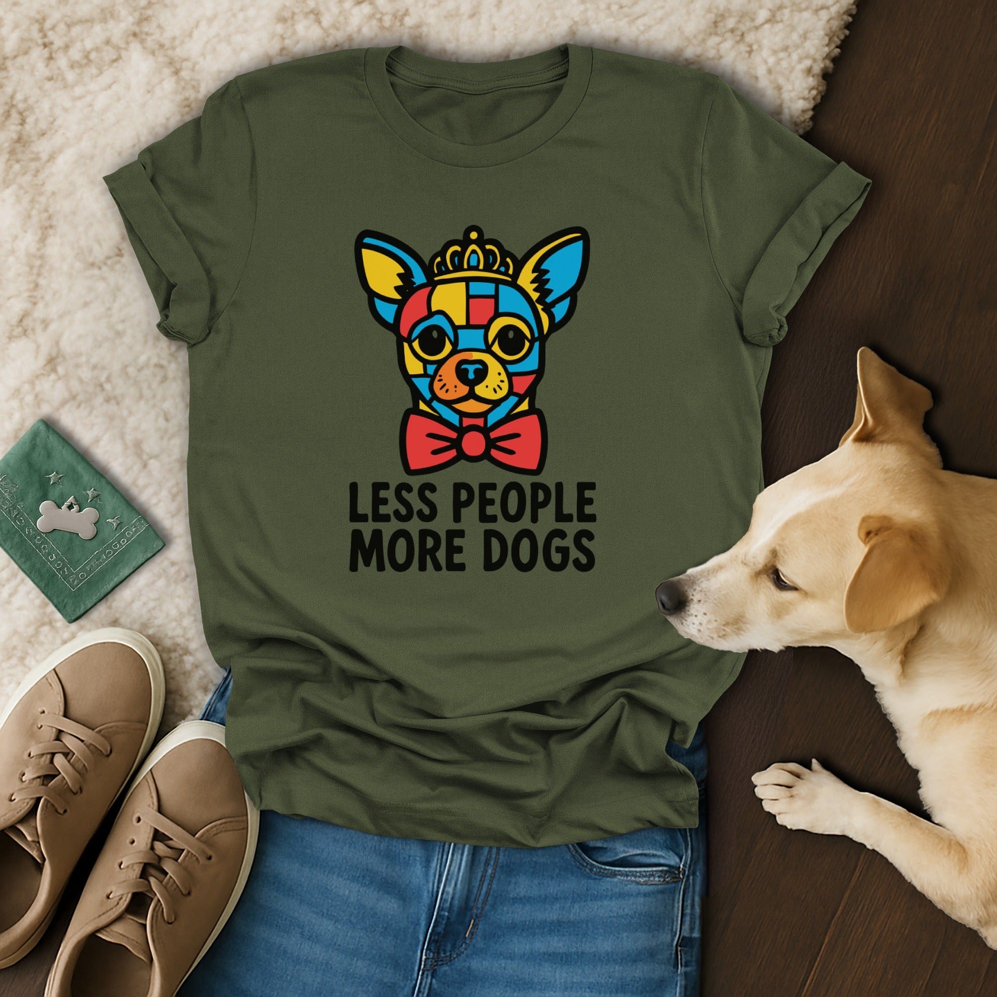 Less People More Dogs T-Shirt 🐕🐩
