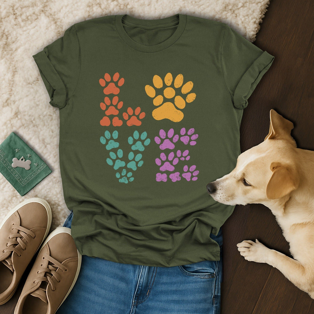Love Paw Prints T-Shirt 🐶