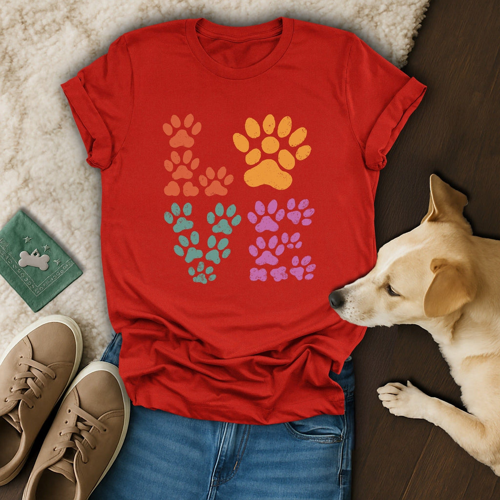 Love Paw Prints T-Shirt 🐶