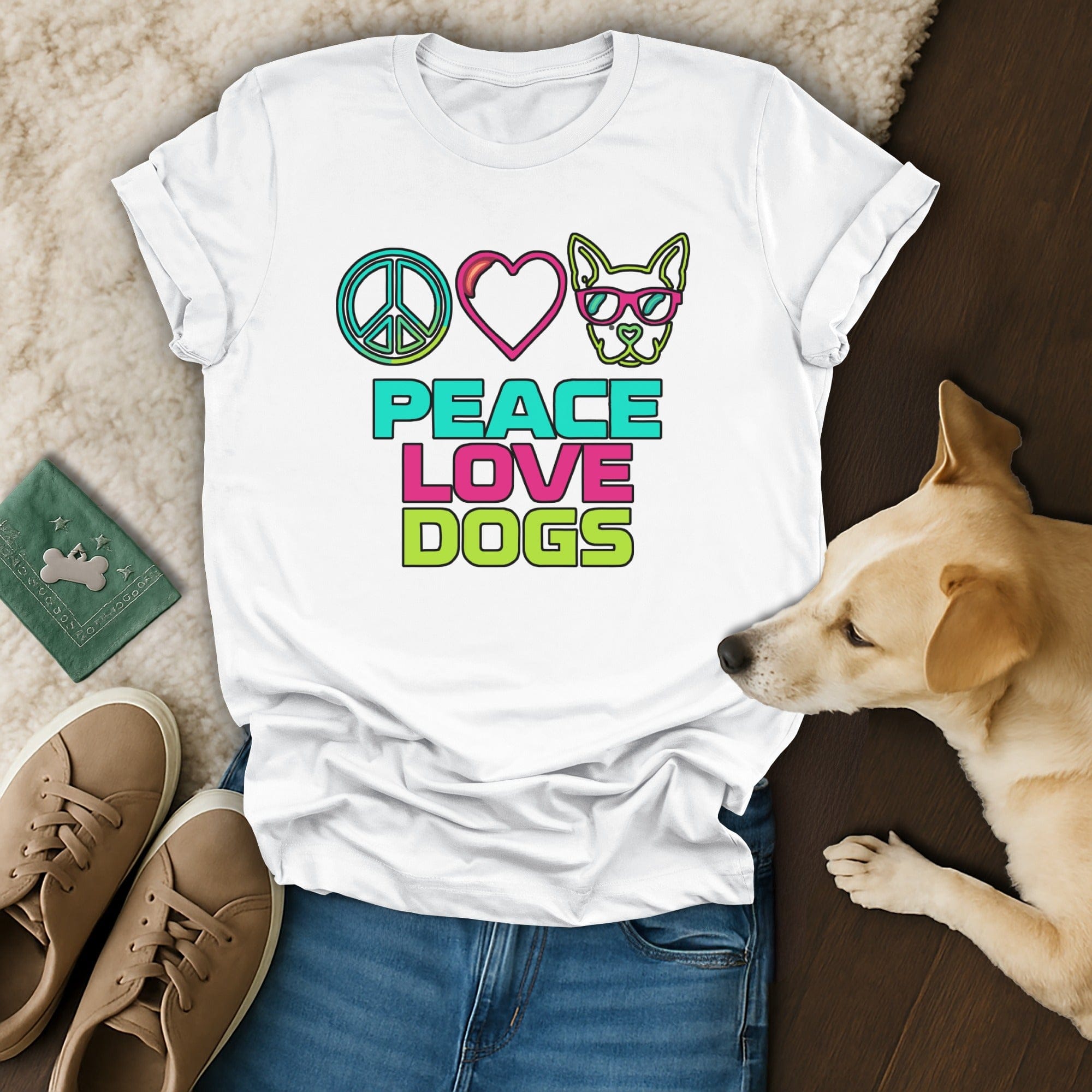 Peace Love Dogs T-Shirt ✌️❤️🐶