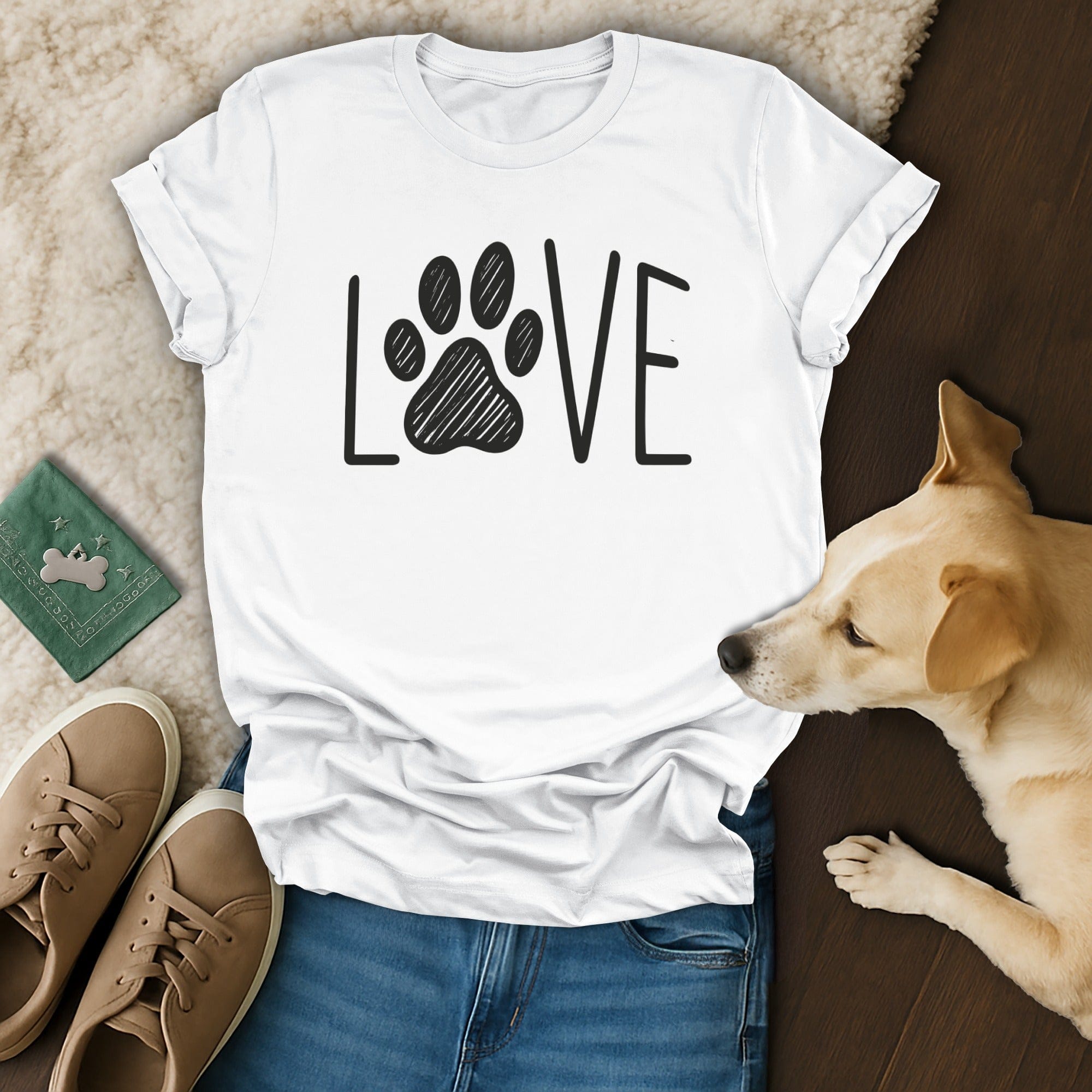 Dog Love Paw T-Shirt ❤️