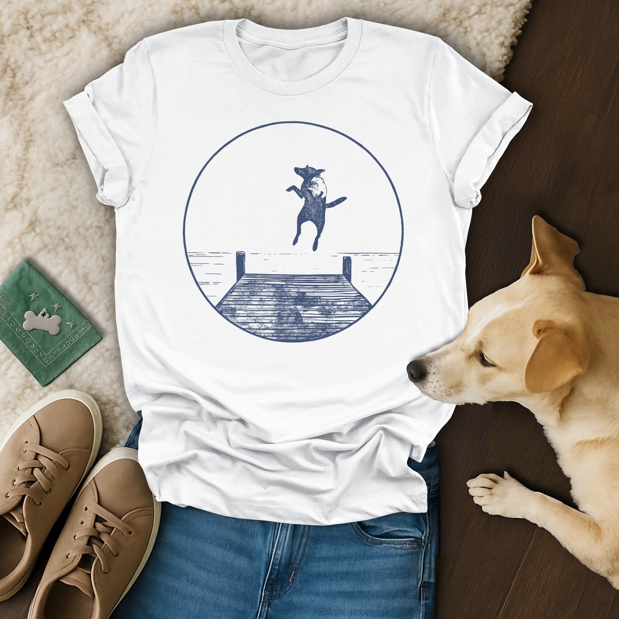 Leaping Dog T-Shirt  🐾