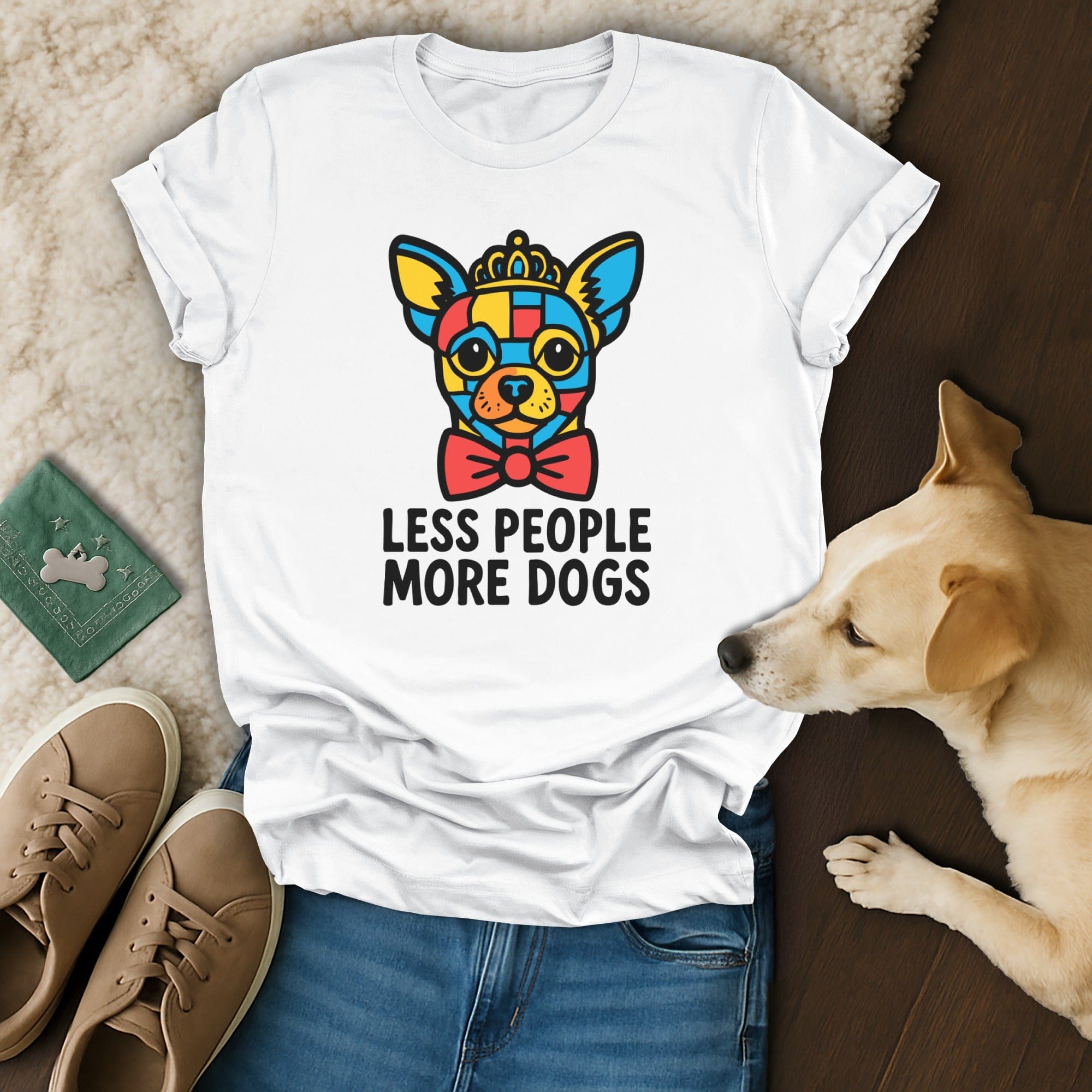 Less People More Dogs T-Shirt 🐕🐩