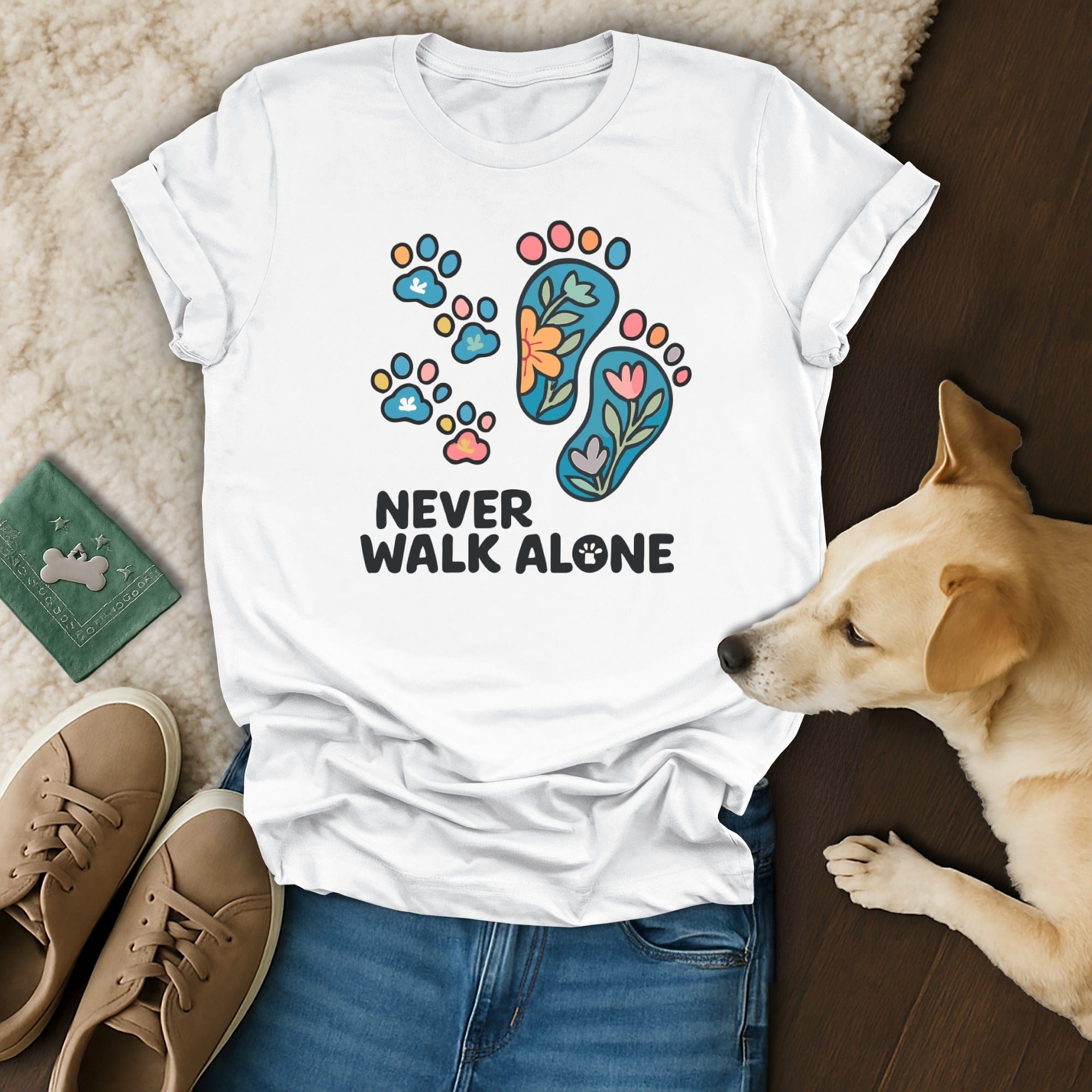 Never Walk Alone T-Shirt 🐾🐕
