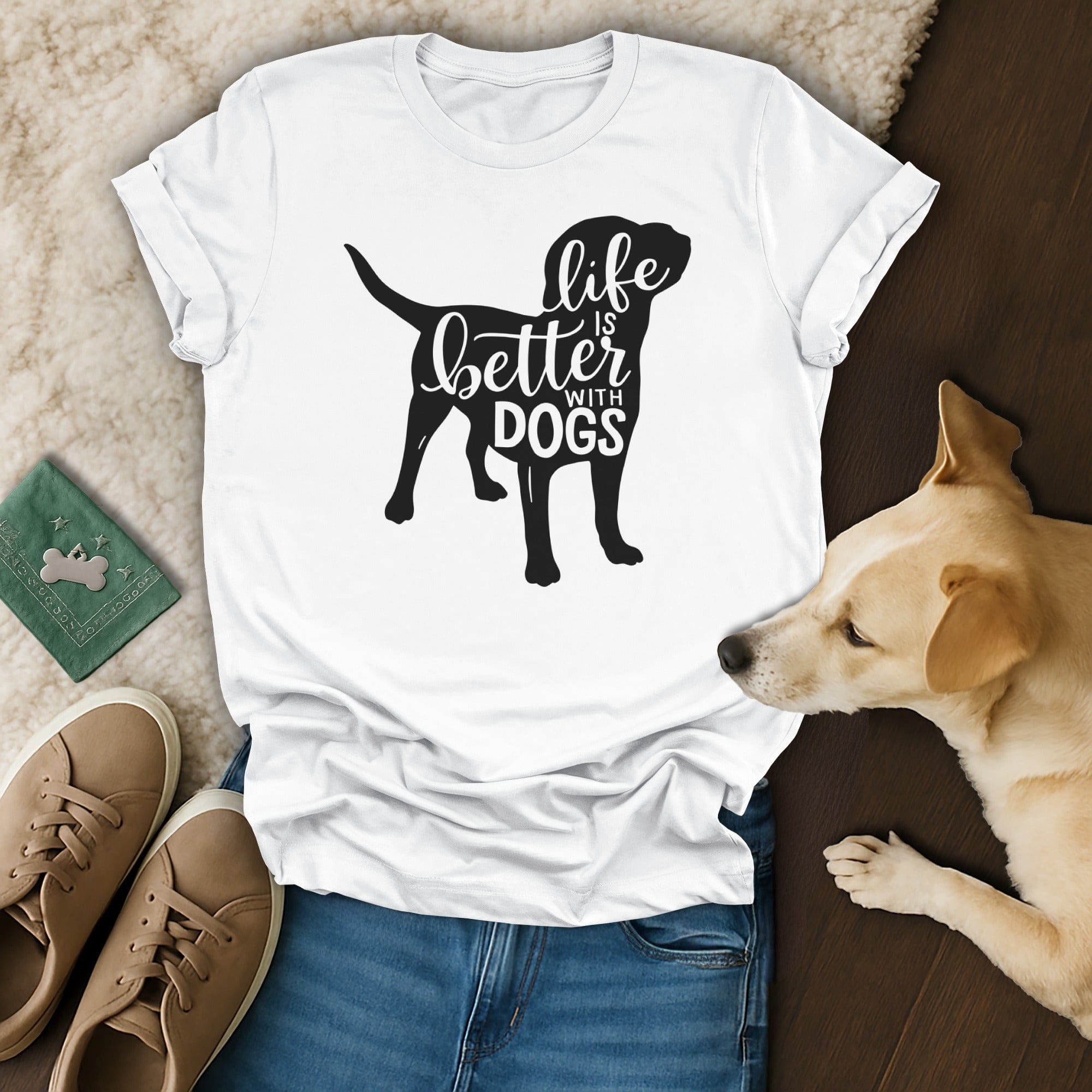 Life Is Better With Dogs 💜 T-Shirt