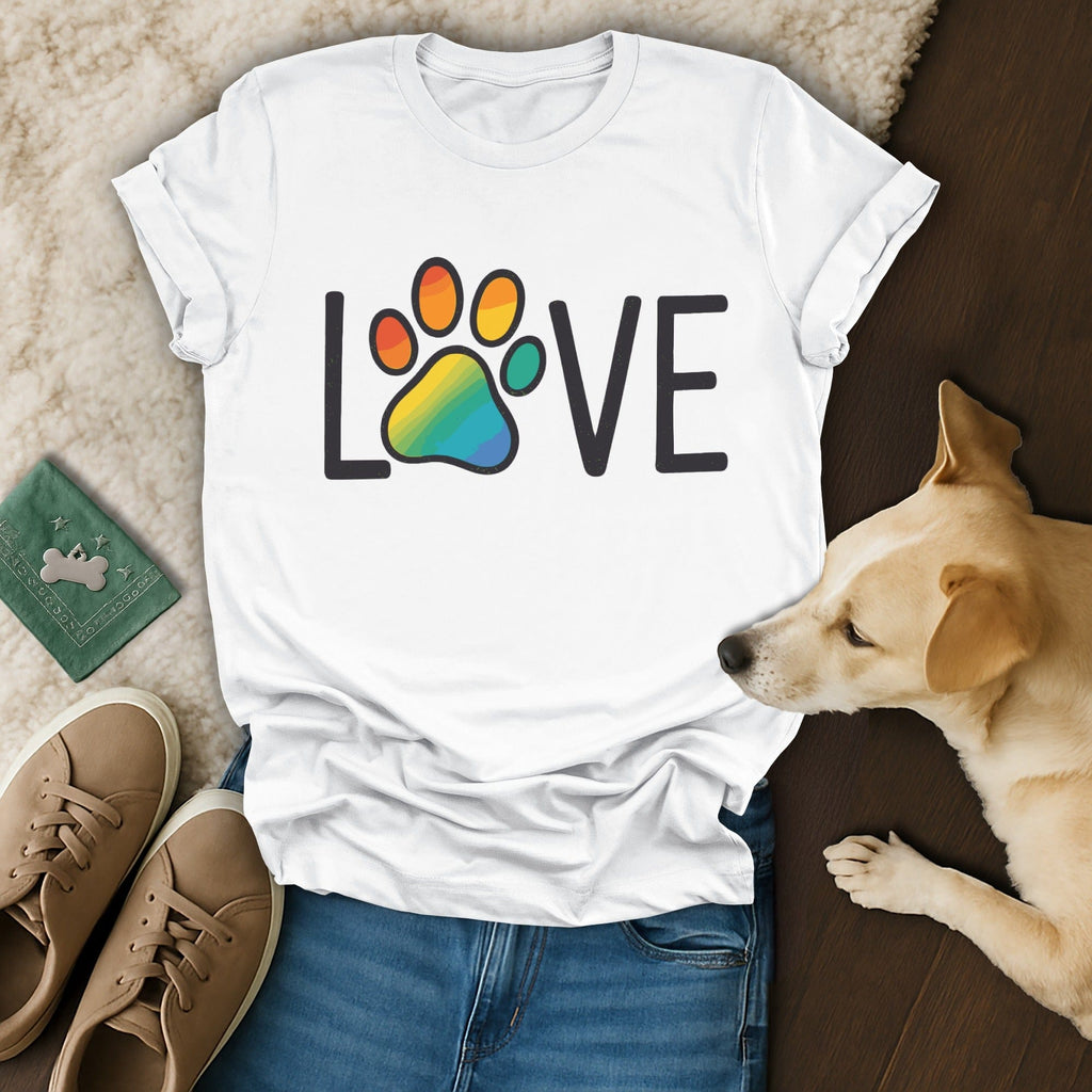 Dog Love Rainbow T-Shirt 🌈
