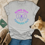 Suns Out Tongues Out Dog Graphic T-Shirt