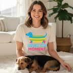 Relish The Moment Colorful Dog Graphic T-Shirt
