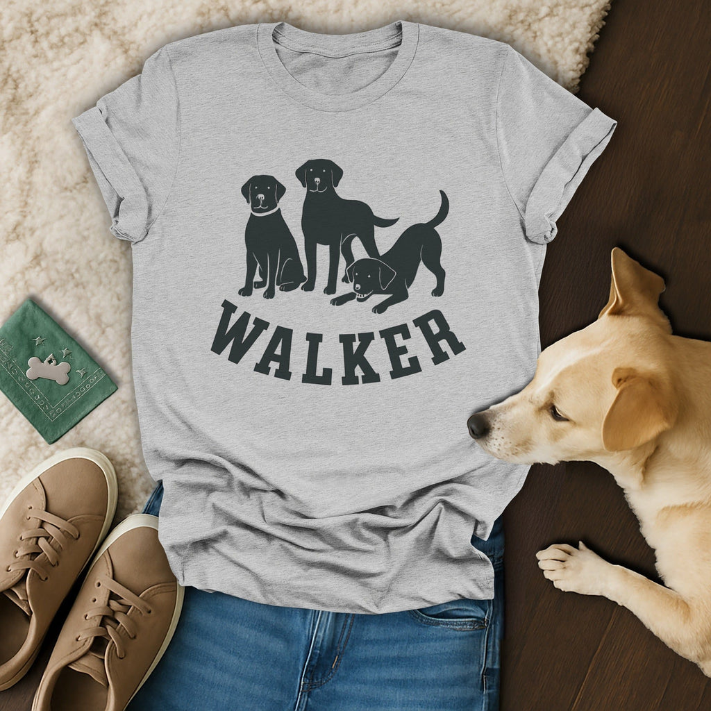 Walker Graphic T-Shirt with Three Dogs Design
