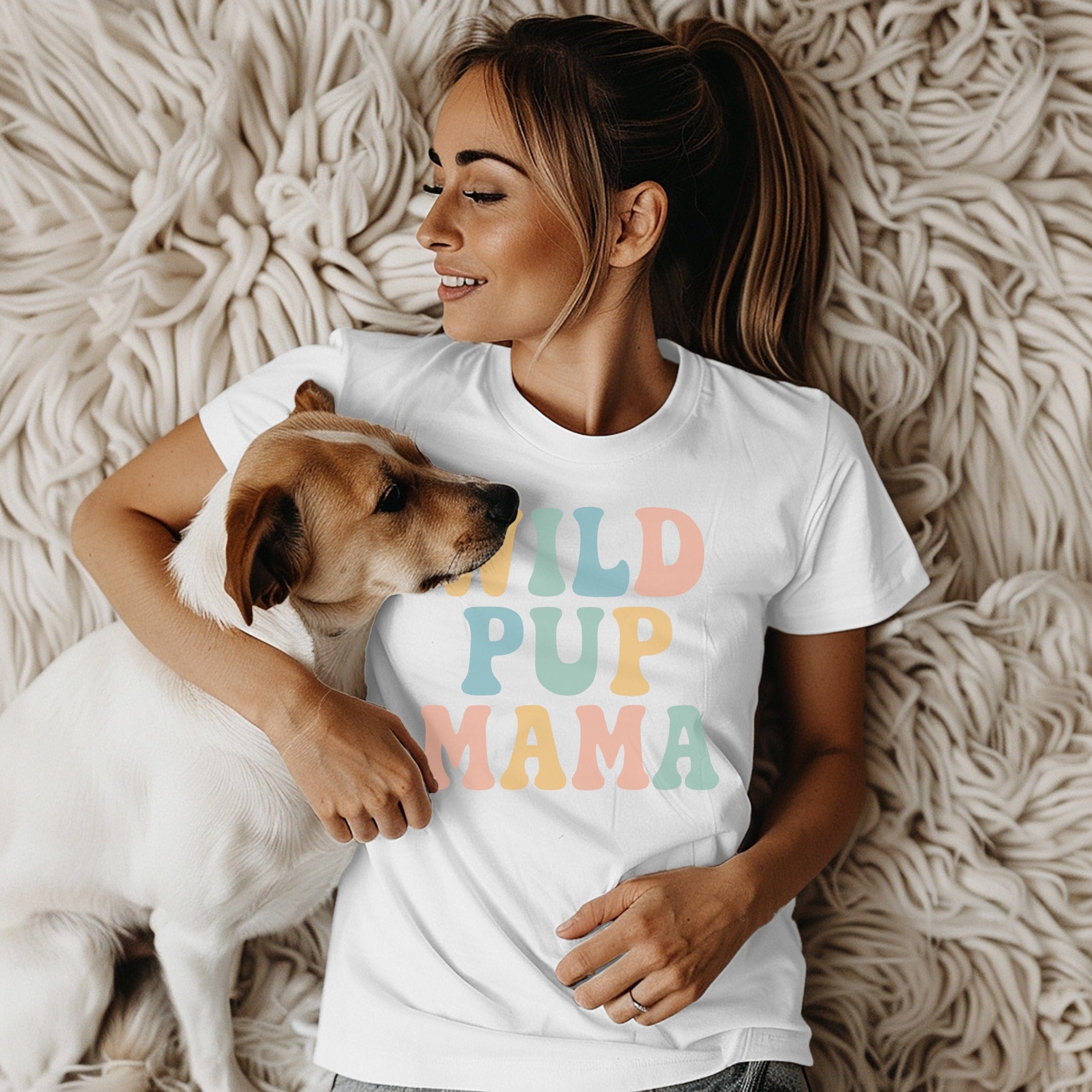 Wild Pup Mama Colorful Therapeutic Relaxing Tee