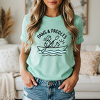 Paws and Paddles Graphic Tee for Adventure Lovers