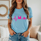 Pink Dog Heartbeat T-Shirt 🩷