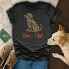 Bow-Tiful Dog Silhouette Colorful Bows product type