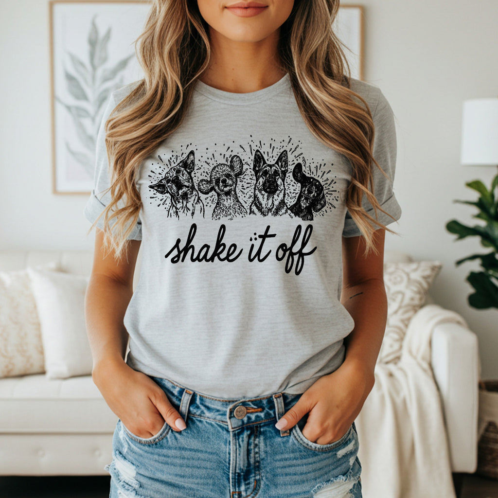 Shake It Off Cute Animal Graphic Tee Shirt