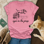 Eyes on the Prize Athletic Dog Graphic T-shirt