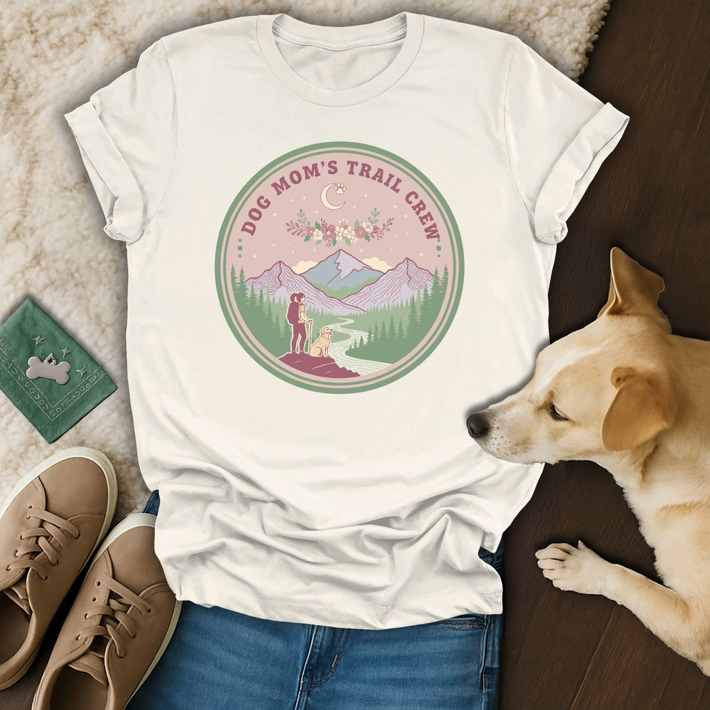 Dog Mom's Trail Crew Graphic Tee Shirt