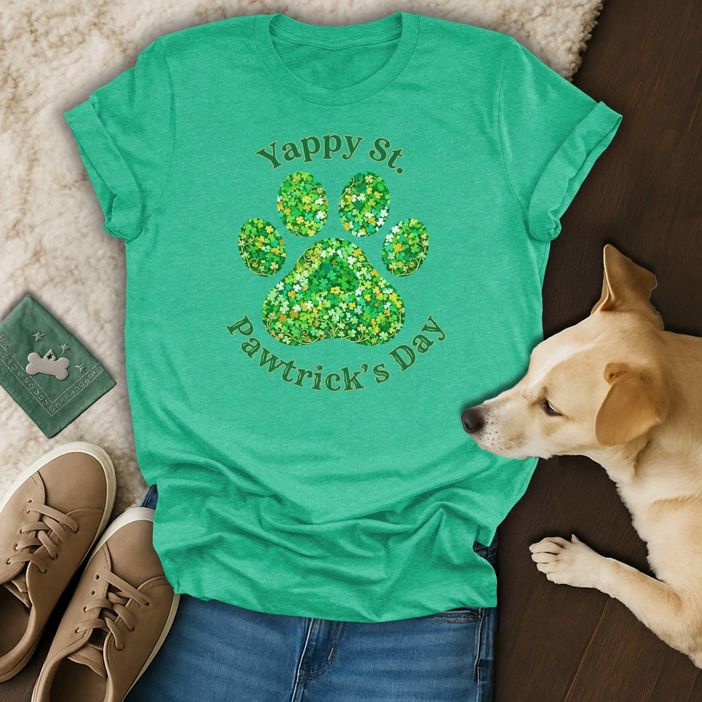 Yappy St. Pawtrick's Day Cute St. Patrick's T-shirt Product