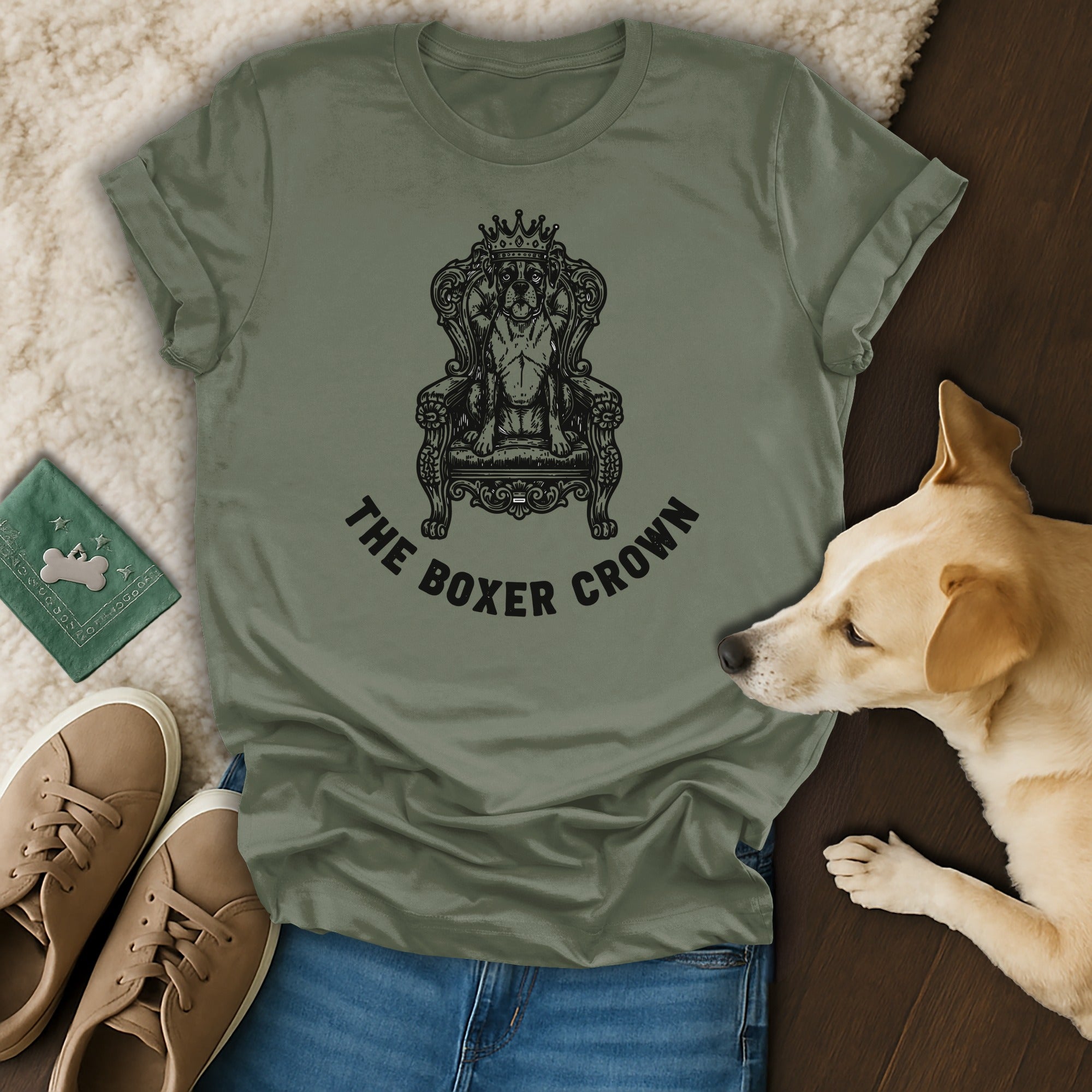The Boxer Crown Graphic Tee Unisex Top Shirt Gift