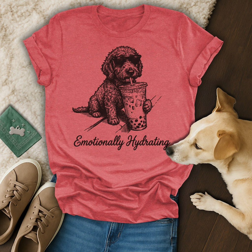 Doodle Dog Sunglasses Boba Emotionally Hydrating T-shirt product type