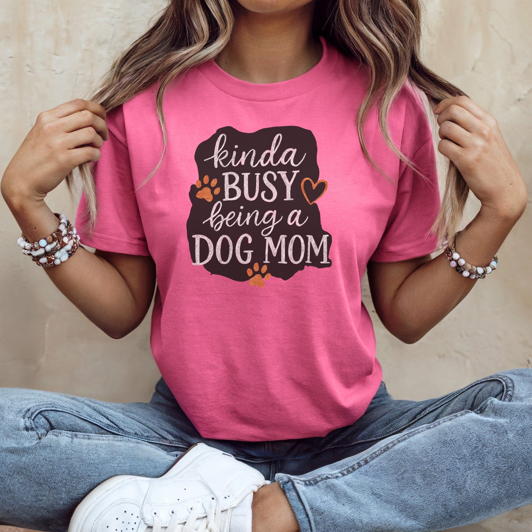 Kinda Busy Being a Dog Mom T-shirt Product