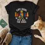 Life Goal Pet All The Dogs Graphic T-Shirt