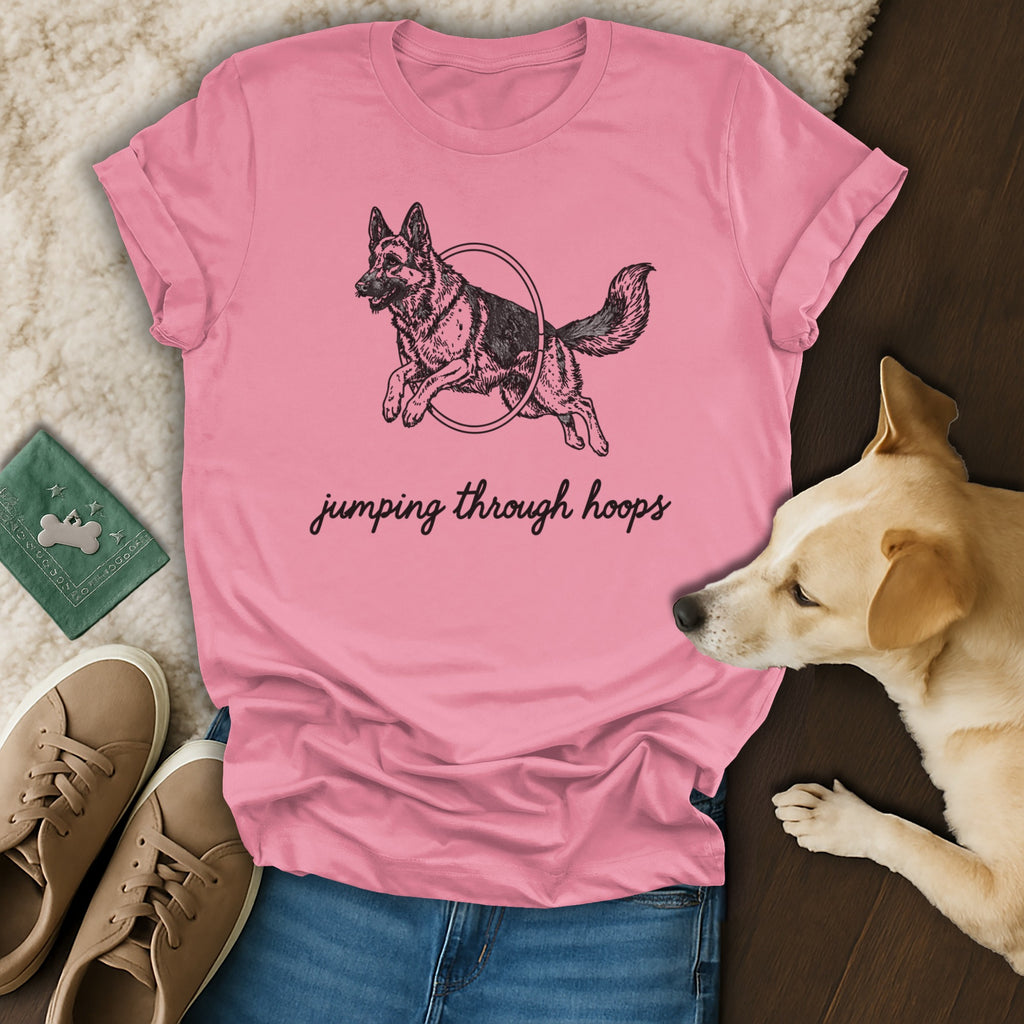 Jumping Through Hoops German Shepherd T-Shirt