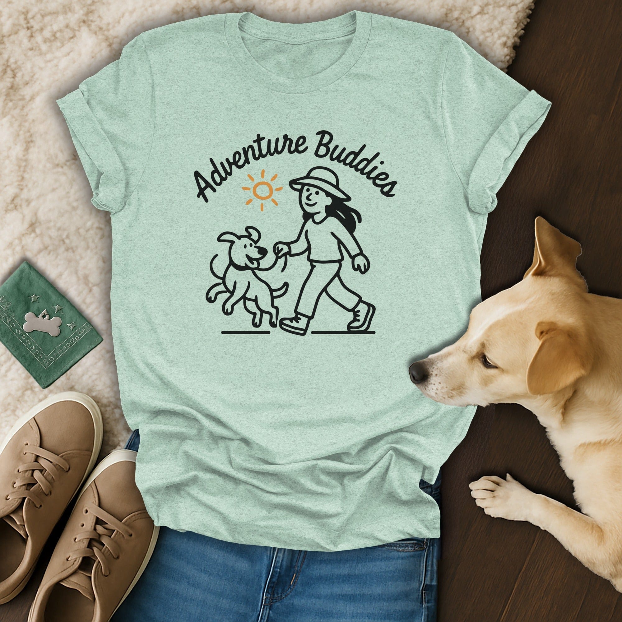 Adventure Buddies Graphic T-Shirt for Dog Lovers